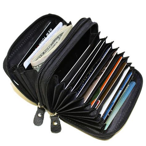 rfid blocking credit card holder genuine leather|rfid blocking card holder wallet.